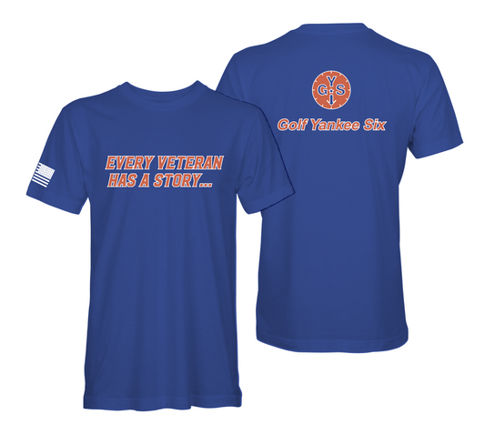 Every Veteran Has A Story - Orange and Blue