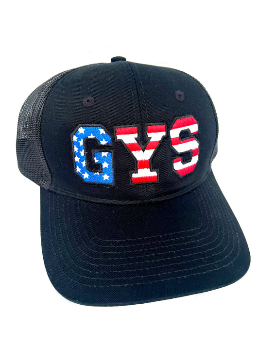 Black GYS Embroidered Flag Hat