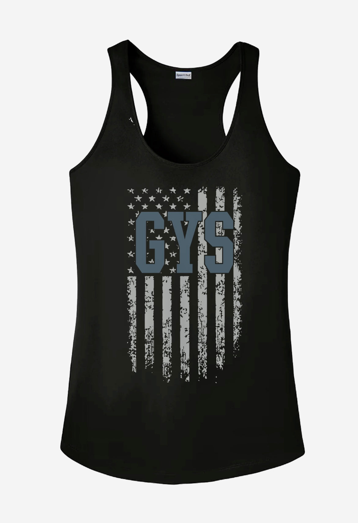 Women's Black Raceback Tank Top